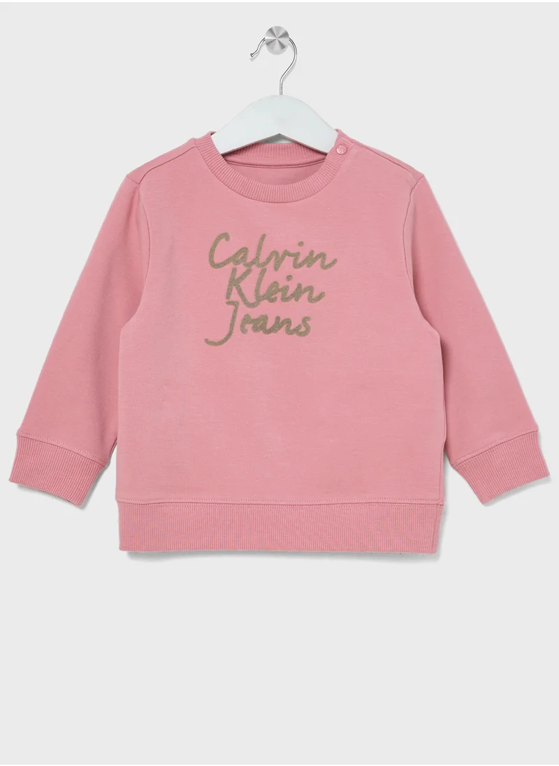 Calvin Klein Jeans Infant Logo Sweatshirt & Pants Set