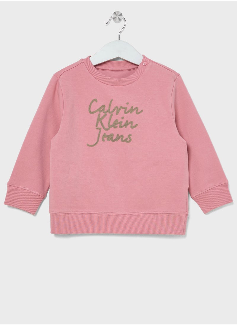 Calvin Klein Jeans Infant Logo Sweatshirt & Pants Set  - Image 2