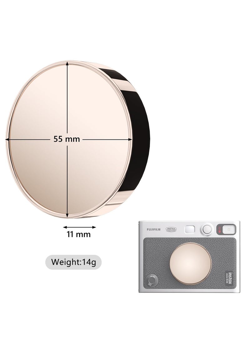 Mini EVO Lens Cap, Lens Protective Cap, Fuji Mini Accessories for Fuji Instax Mini Evo Lens Cover with Anti Loss Rope, PC Material Mini Evo Lens Cap with Flocking Internal - Image 2