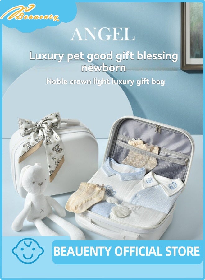 بيوينتي مجموعة هدايا الطفل حديث الولادة مجموعة هدايا Layette حديث الولادة مجموعة هدايا الطفل فتاة الصبي ممتازة القطن ملابس الطفل مجموعة الملحقات تناسب المولود حديث الولادة إلى 3 أشهر - Image 4