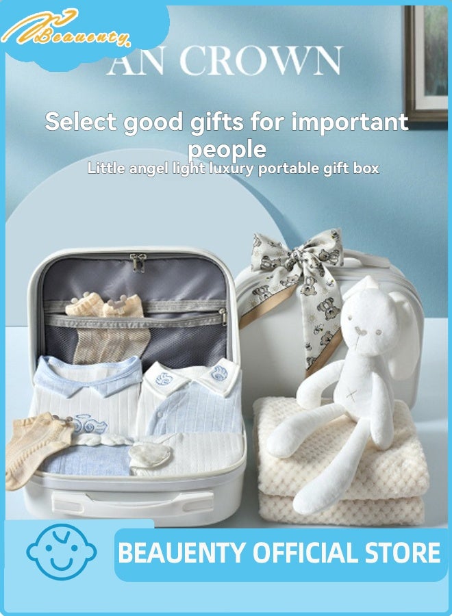 بيوينتي مجموعة هدايا الطفل حديث الولادة مجموعة هدايا Layette حديث الولادة مجموعة هدايا الطفل فتاة الصبي ممتازة القطن ملابس الطفل مجموعة الملحقات تناسب المولود حديث الولادة إلى 3 أشهر - Image 3