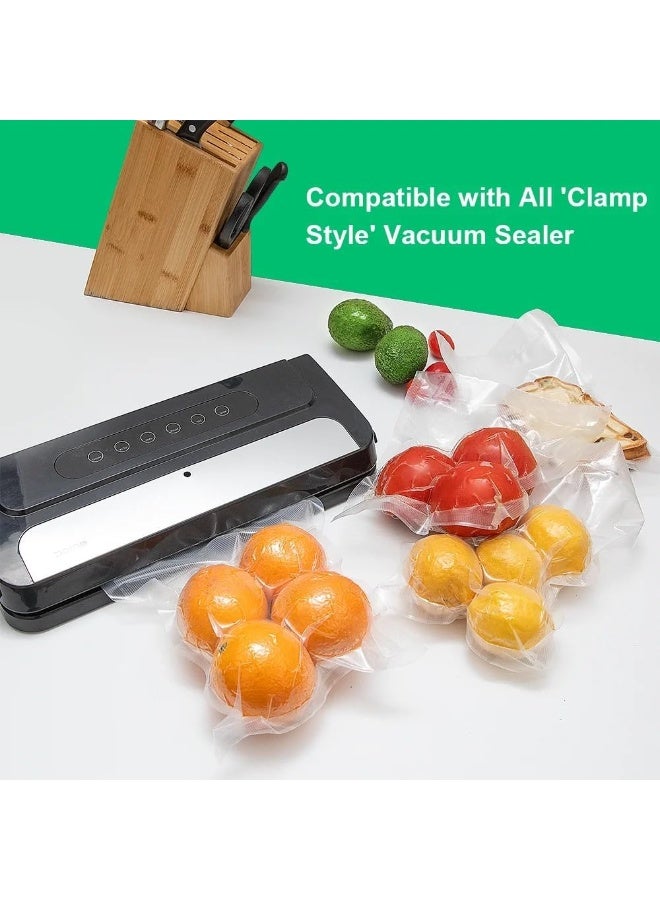 AIWANTO 100-Pack Vacuum Sealer Food Bags 17x25cm – Precut Embossed Storage Bags for Sous Vide & Freezer, BPA-Free & Airtight Heat Seal Design - Image 4