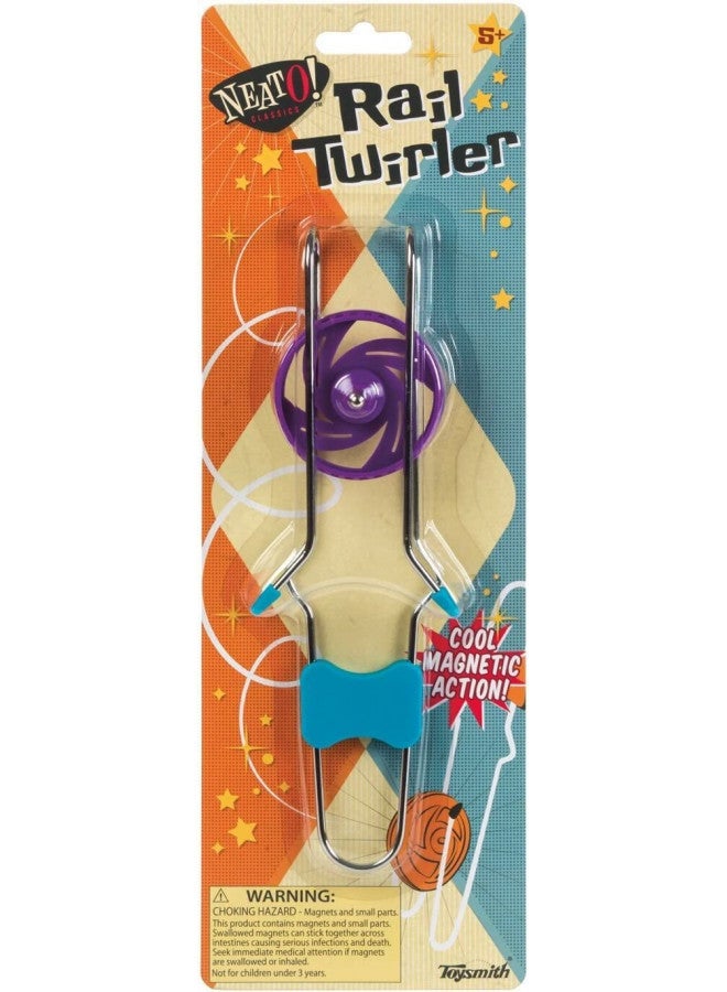 Toysmith Neato! Classic Retro Magic Rail Twirler, Magnetic Gravity Defying Stunt Toy, Colors May Vary, For Boys & Girls Ages 5+ - Image 1