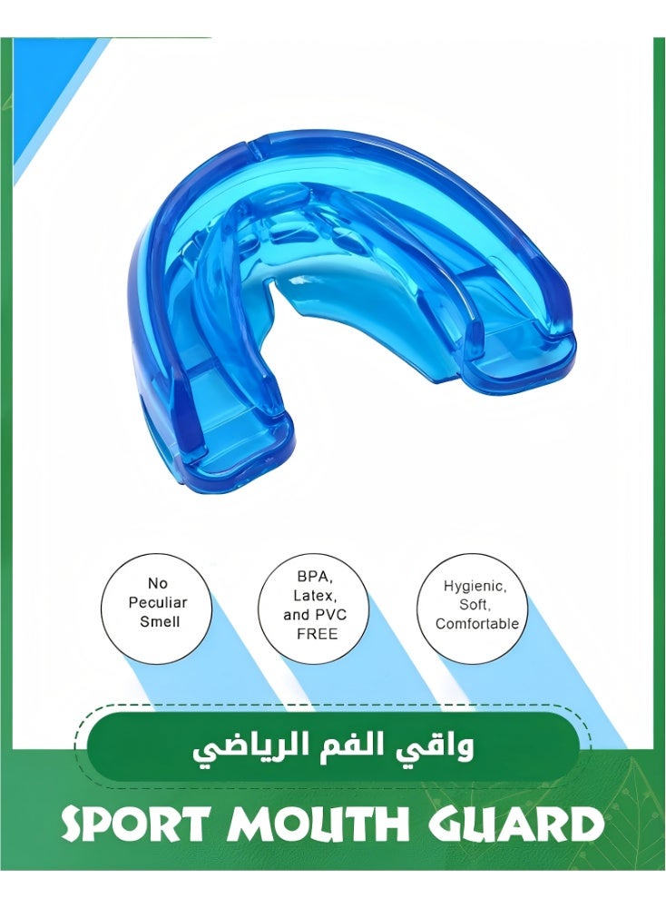 2 Pack Silicone Mouthguards with Case, Sport Mouth Guards Mouthguard Gum Guard, Mouthguard Slim Fit for Boxing, Basketball, Hockey, Soccer - Image 2