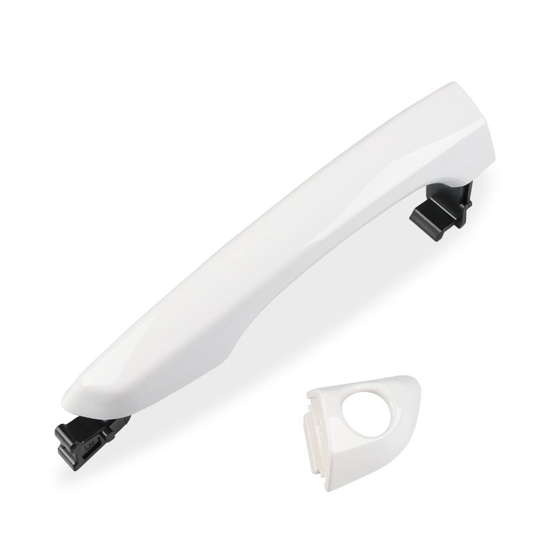 JDMON Replacement for Exterior White Door Handle Hyundai Elantra Sedan 2017 2018 2019 2020 Replacement for 82652F0010 82651F0010 82651F2010 82652F2010 Front Left Driver Side Outside Door Handle