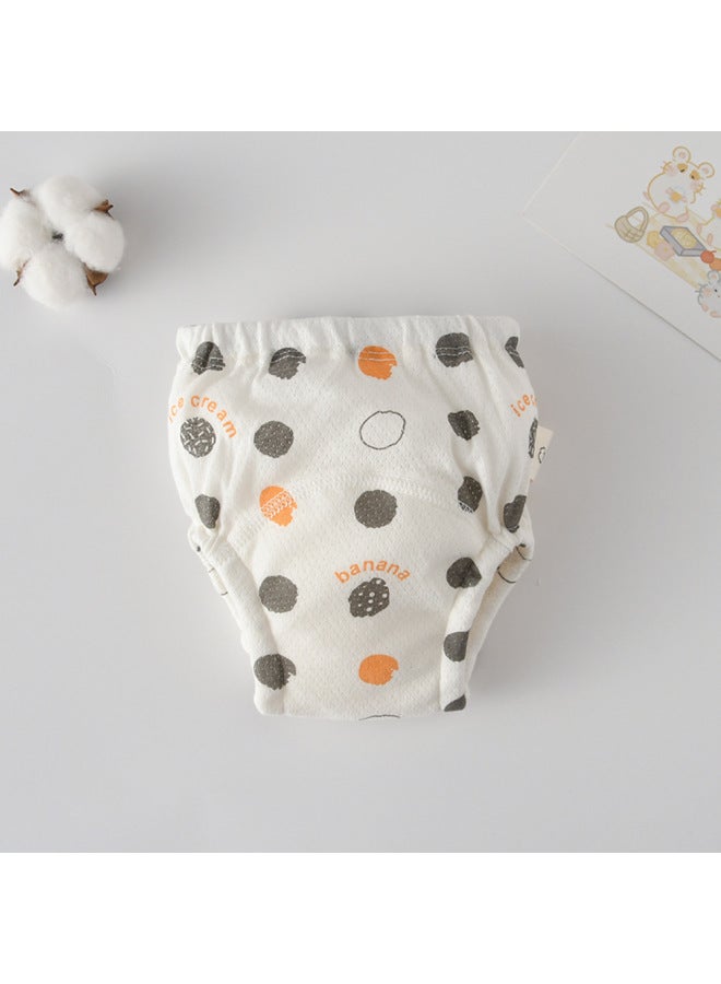 Korean Style Pure Cotton Mesh Breathable Toilet Training Pants Baby Waterproof Washable Gauze Learning Pants Diaper Pants Category A