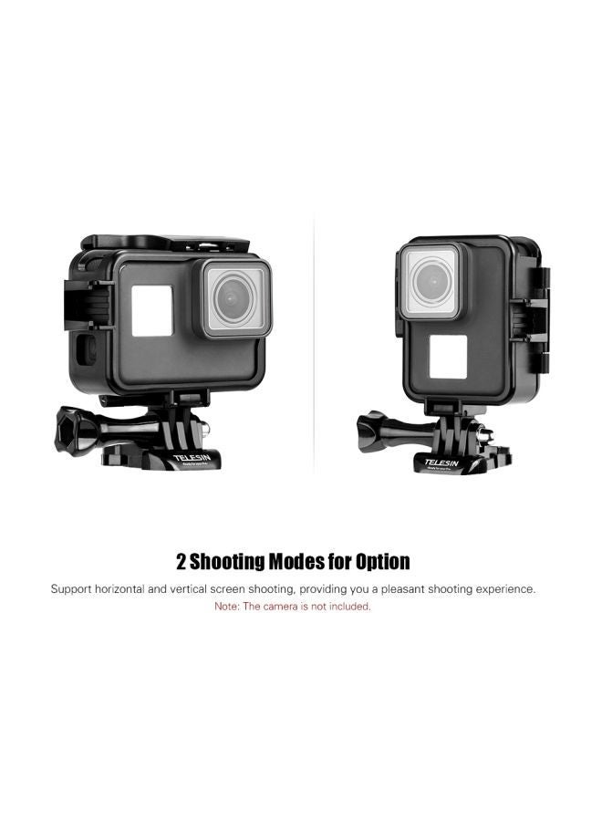 NIBEMINENT Protective Housing Case For GoPro Hero 5/6/7 Action Camera Black/White  - Image 2