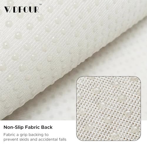 WdFour Headrest Memory Pillow, Support Cushions for Neck, Back or Leg for Sofas, Recliners, Office Chairs, Massage Chairs for Neck Pain Relief and Cervical Support. (Cream, 13" Wx5.5 Hx3 D, 1PC) - Image 5