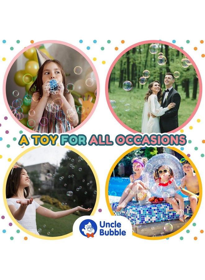 Uncle Bubble Fun Confetti Bubbler Kids Bubble Blower With World Record Best Bubble Solution ; Blow Thousands Of Mini Bubbles In One Breath Then You Can Touch The Bubbles ; A Bubble Celebration! - Image 5