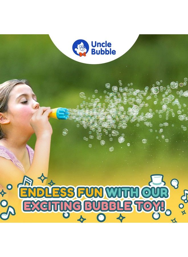 Uncle Bubble Fun Confetti Bubbler Kids Bubble Blower With World Record Best Bubble Solution ; Blow Thousands Of Mini Bubbles In One Breath Then You Can Touch The Bubbles ; A Bubble Celebration! - Image 4
