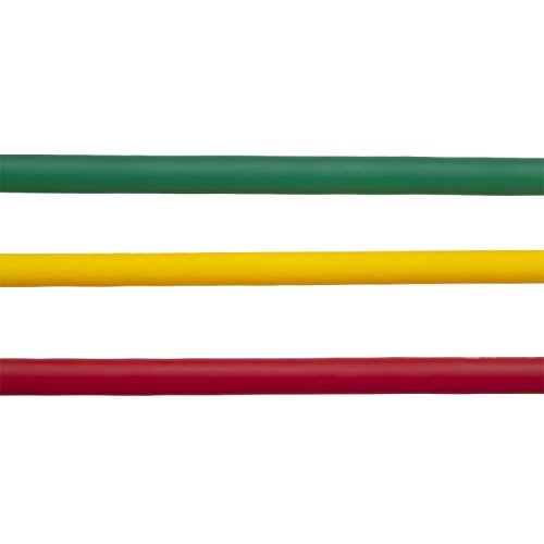 THERABAND Resistance Tubes, Begginer Set, Yellow, Red, and Green, 5 ft Latex Tubing, Home or Clinic Use, Cut-to-Fit, Color-Coded Resistance Bands for Upper & Lower Body Workouts - Image 4