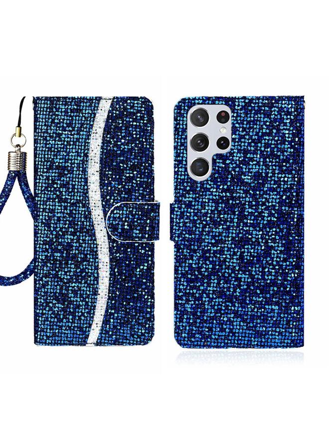 S-TOP Case For Samsung Galaxy S24 Ultra 5G Glitter Powder Filp Leather Phone Case - Image 1