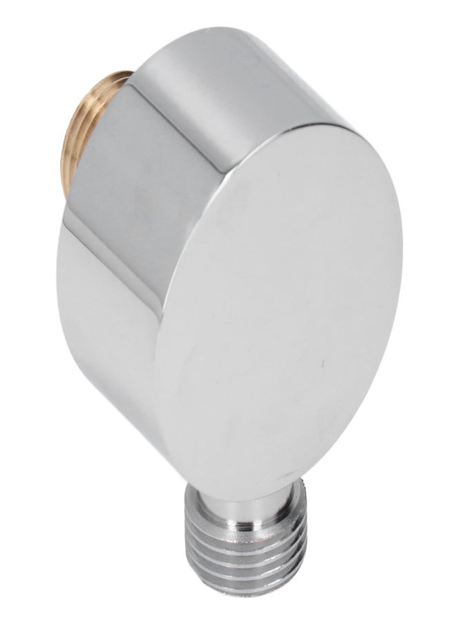 Shower Adapter Brass Construction Chrome Plated G1/2 Wall Mounted Easy Installation Round Shower Hose Connector - Image 5
