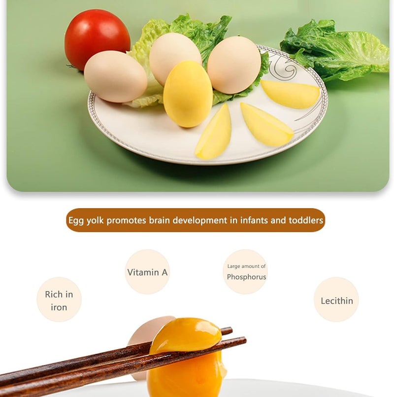 Snevad Golden Scrambled Egg Maker with Wear Resistant Pulling Rope Hard Boiled Scrambler for Eggs Yolk and White Perfectly Mixed Manual Egg Shaker Scrambler Whisk Hand Powered (17x7.5x7.5 CM) - Image 4
