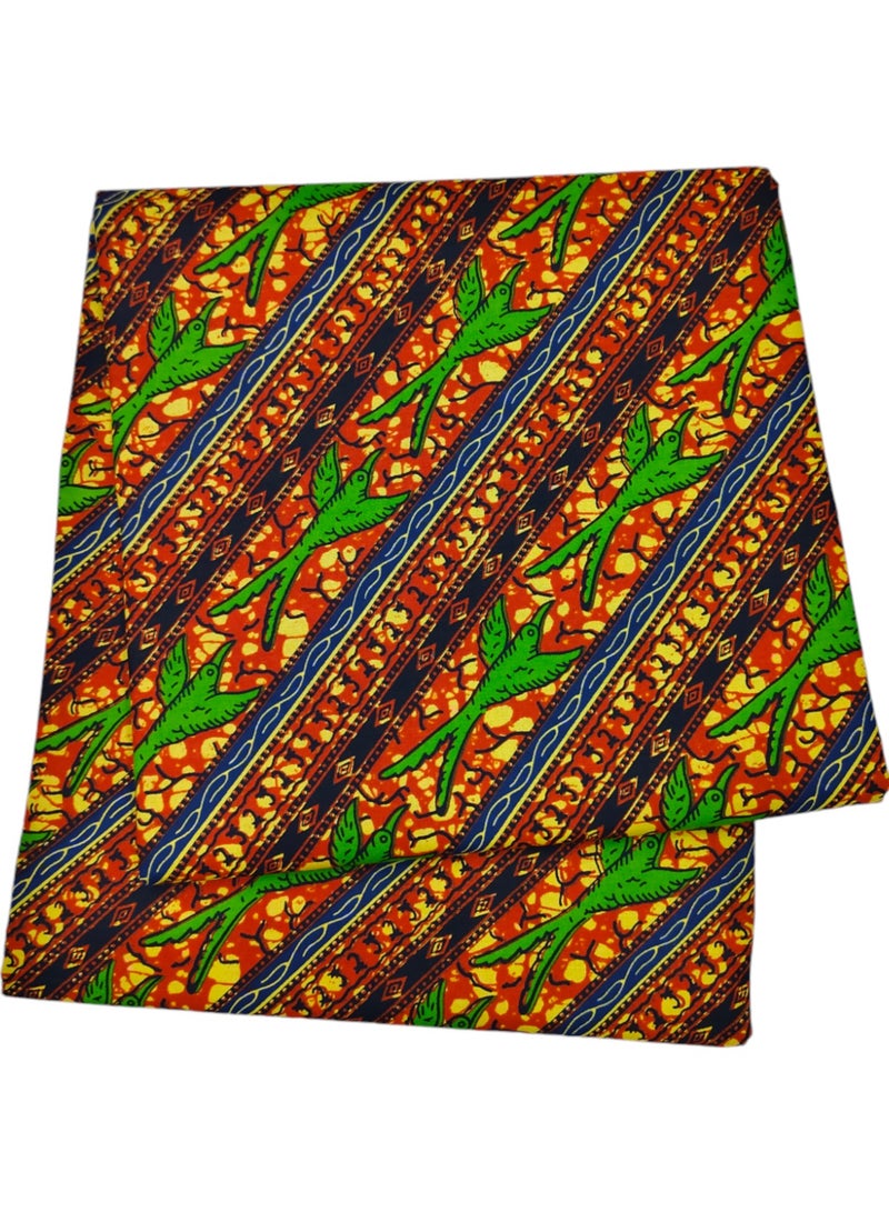 African Fabric 100% Cotton Ankara Print Fabric 6 Yards Best New Beautiful Design Multicolour Latest Fancy 297120 - Image 4