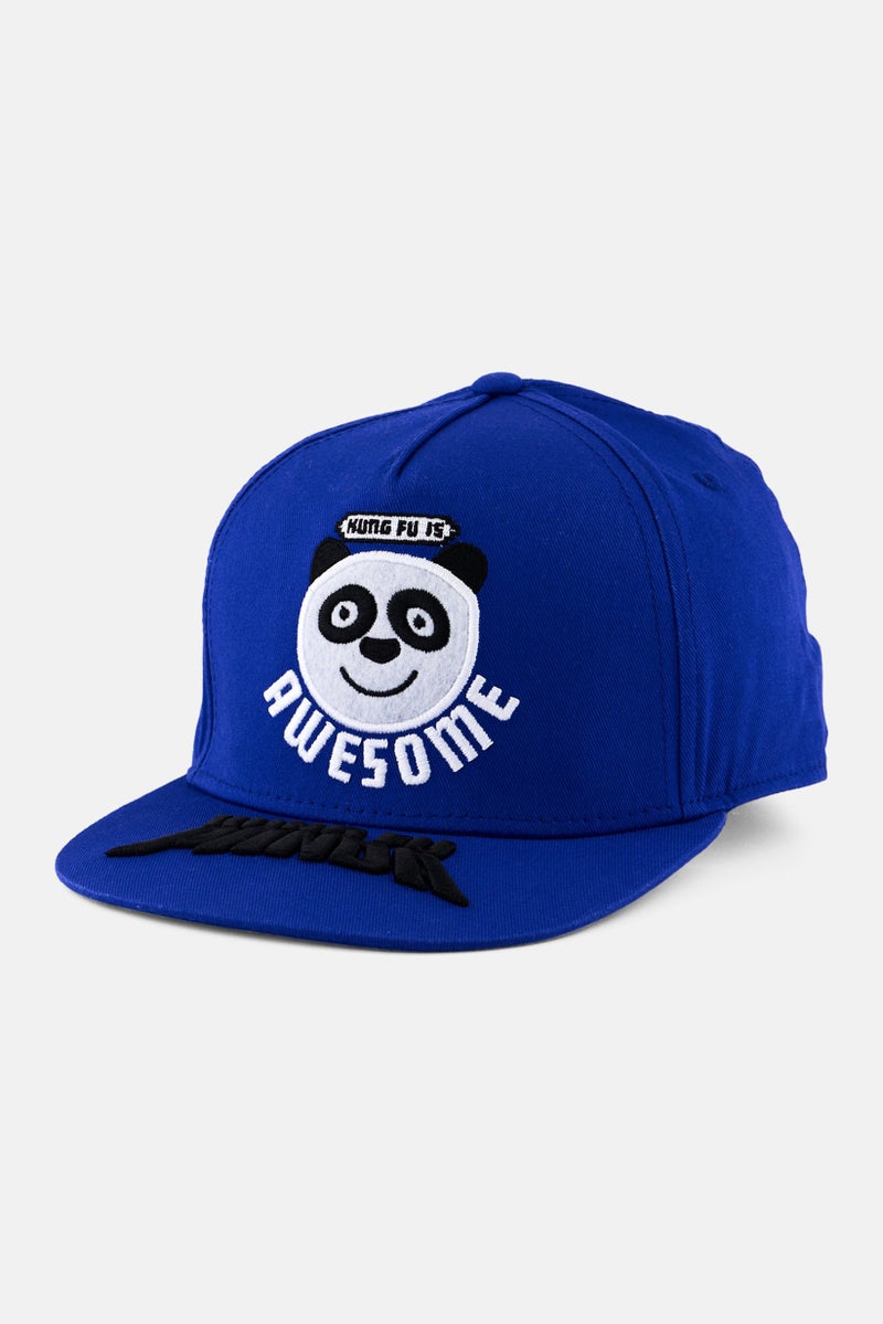 DreamWorks Kids Boy Embroidered Logo Adjustable Cap, Blue Combo  - Image 1