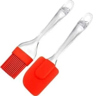 Hane216 2-Piece Spatula and Egg Brush Set with Acrylic Handle