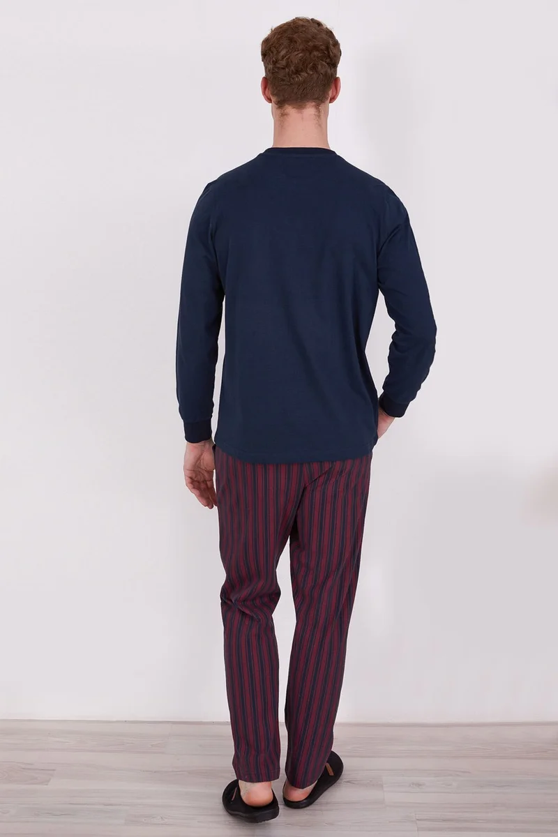 ارنيتا Away Blue Men's Long Sleeve Pajama Set
