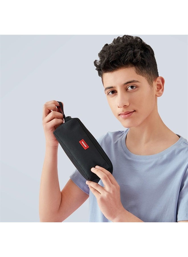 CICIMELON - Multifunctional Pencil Pen Marker Case Pouch Bag Holder Small Cute Capacity for High Middle Primary School Student Aesthetic Teen Girl Boy Office Men Women Nurse Adults Portable (Black) - Image 1
