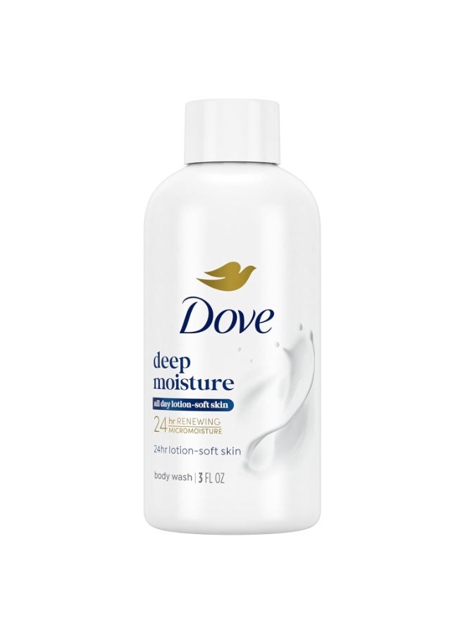 Dove Body Wash Deep Moisture for Dry Skin Body Wash with 24hr Renewing MicroMoisture Nourishes The Driest Skin 3 oz