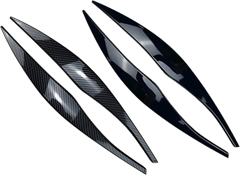DEMULAX Car Headlight Eyelid Eyebrow Cover Trim for BMW E90 E91 - Image 2
