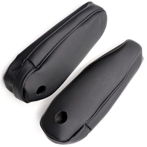 FZJDSD 2pcs Black Leather Seat Armrest Cover Compatible with Lexus RX300 RX330 RX350 2003 2004 2005 2006 2007 2008 2009 with Zippered Design - Image 3