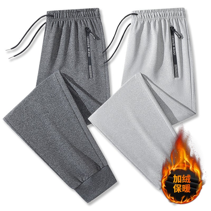 Men'S Winter Fleece Sweatpants Loose Straight Men'S Sports Pants Large Size Casual Trousers Leggings Men'S - Image 5
