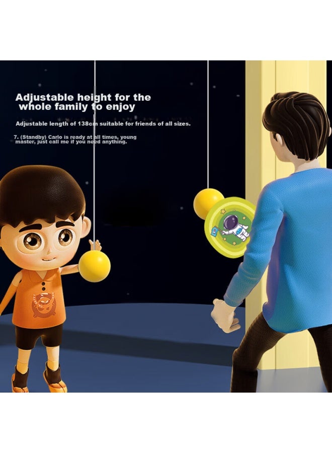 Martin Brothers Table Tennis Training Toy For Children, Indoor Hanging Table Tennis Practice Device, Astronaut Design, Birthday Gift - Image 4