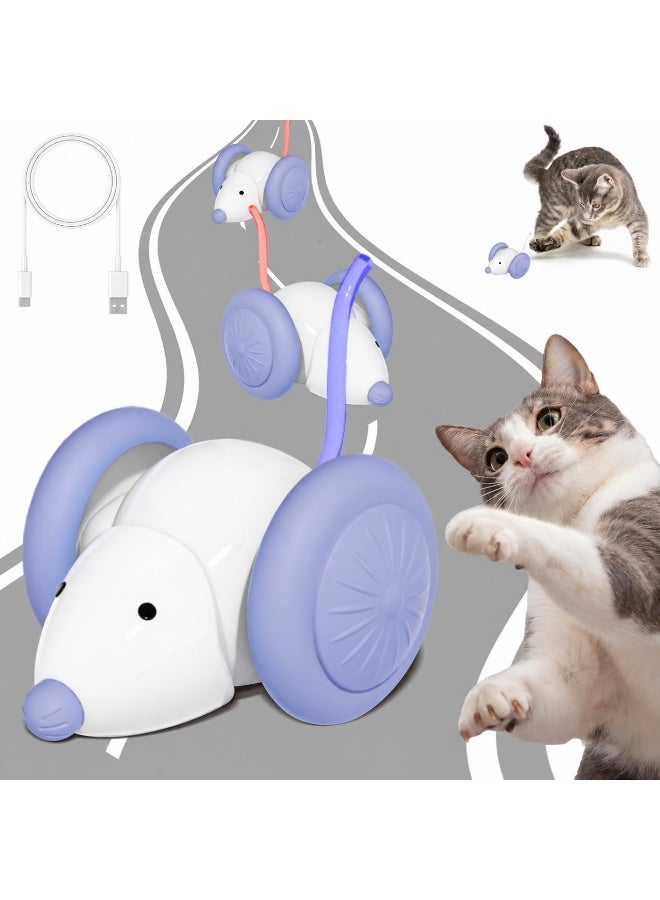 Interactive Rechargeable Mouse Toy – Auto-Moving with LED Lights for Indoor Cats - Image 1