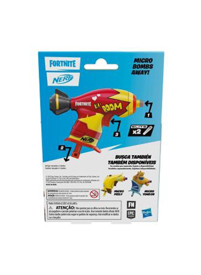 Nerf Fortnite Micro Bombs Away! Mini Dart-Firing Blaster -- Fortnite Bombs Away! Glider -- Includes 2 Nerf Elite Darts - Image 2
