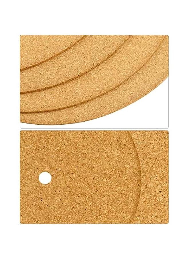 Arabest Turntable Cork Platter Mat, 4 Pack 3mm Anti-Static Cork Turntable Slipmat, for Vinyl Record Players, Cleaner Audio Output, High-Fidelity Audiophile Acoustic Sound Support  - Image 5