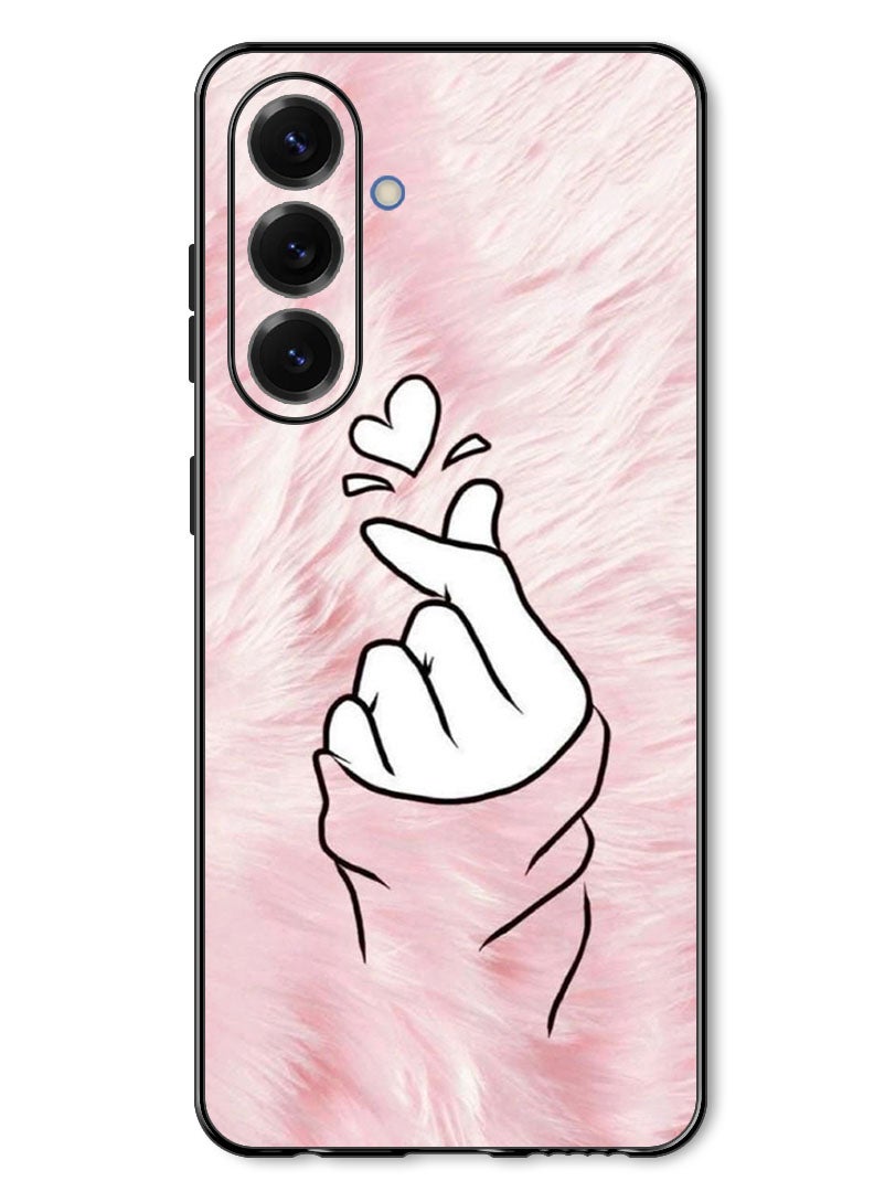 Theodor Case Compatible with Samsung Galaxy A57 Protection Shockproof Bumper Cover Snap Love Pink - Image 1