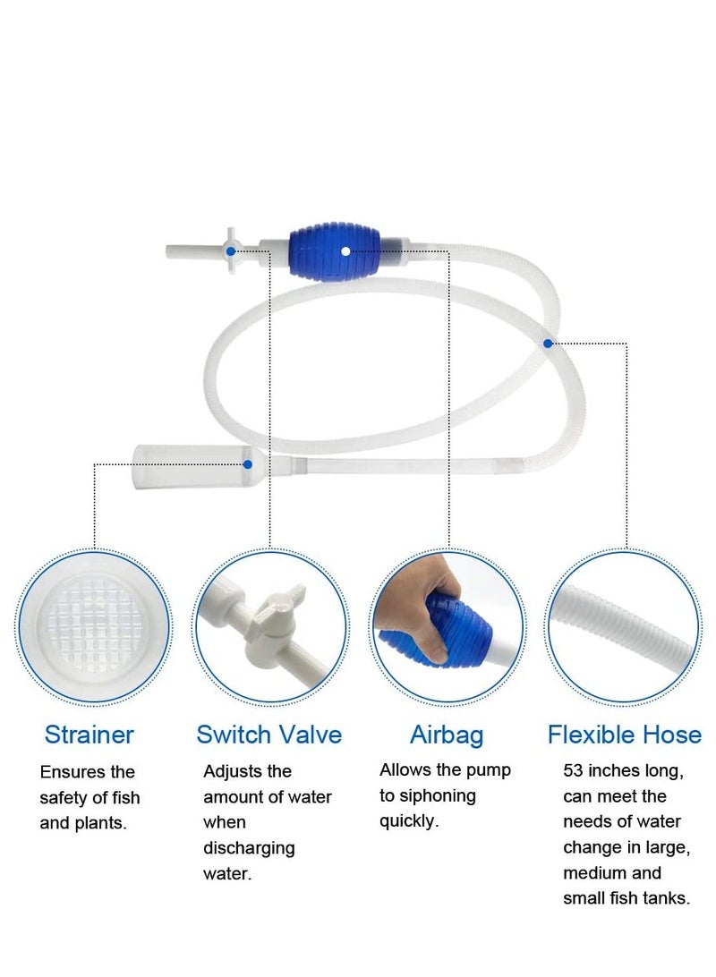KWZONE مضخة تنظيف يدوية لحوض السمك من Kwzone - Image 3