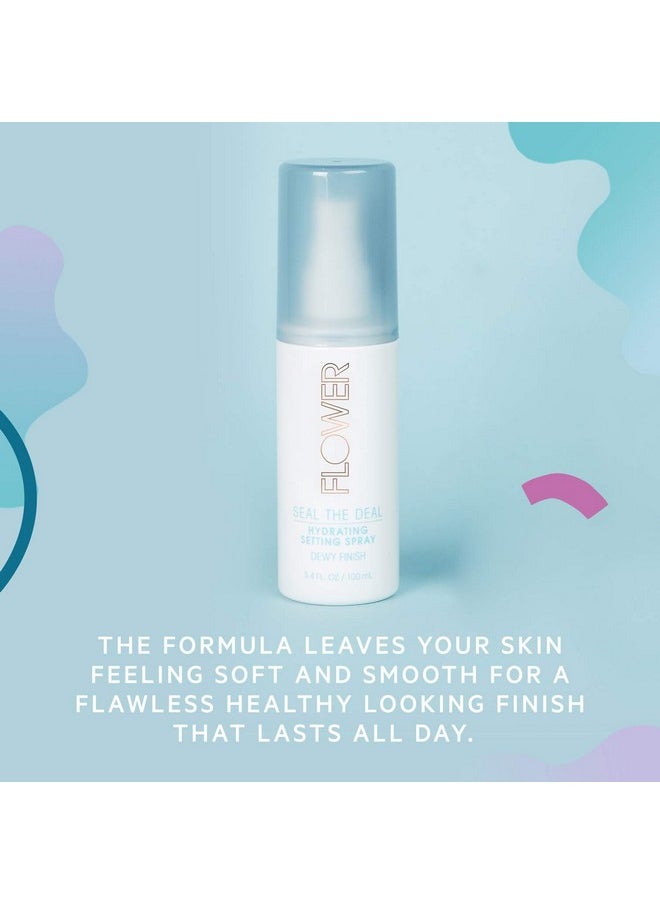 By Drew Barrymore Seal The Deal Setting Spray Hydrating And Flawless Finish For All Day Face Makeup Sweatproof + Rubresistant Matte + All Day Face Makeup Crueltyfree + Vegan