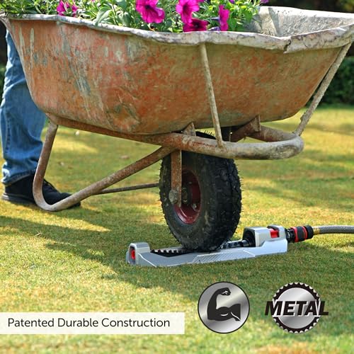 Eden 94110 Heavy-Duty Metal Oscillating Sprinkler | Covers Up to 3,315 sq. ft., 18 Precision Nozzles, Adjustable Range, Turbo Drive Motor, Quick Connect Bundle - Image 5