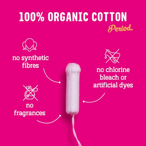 FLO - Organic Cotton Tampons for Women - 16 Pack (8 Regular, 8 Super) - Leak Proof - No Synthetic Fibers, Chlorine Bleach, or Added Dyes - Non-Applicator - Feminine Care - Vegan & Cruelty Free - Image 3