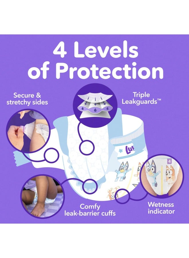 Luvs حفاضات لوفز مقاس 7 للأطفال، حماية بلاتينية حفاضات بلوى للنهار والليل، مقاس 7، 124 قطعة (قد يختلف التعبئة) - Image 1