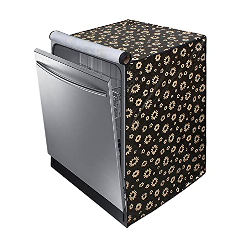 Star Weaves Dishwasher Cover Compatible for LG 14 Place Setting | Waterproof Dustproof Scratch Resistant Fabric | Durable Full Zip Closure for Free standing | Size - 61x61x86 cm - DWFLCKUM35 - Image 1