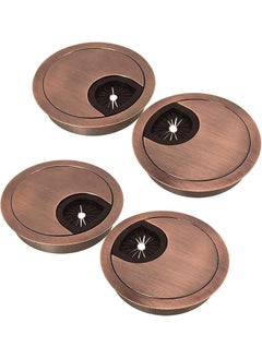 PROMASS promass 4 PCS Desk Grommet Kit, 50 mm Metal Cable Grommet Cap Table Grommets Desk Surface Wire Cord Round Hole Cover for Home Office Computer Desktop  - Image 1
