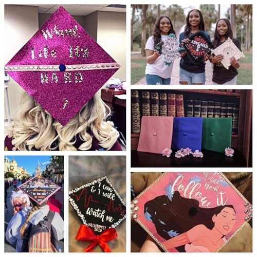 Newrara Unisex Matte Adult Graduation Cap Only (Black) - Image 4