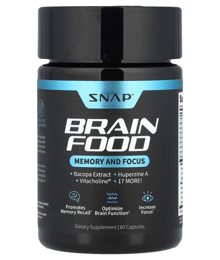 SNAP SUPPLEMENTS Brain Food 60 Capsules