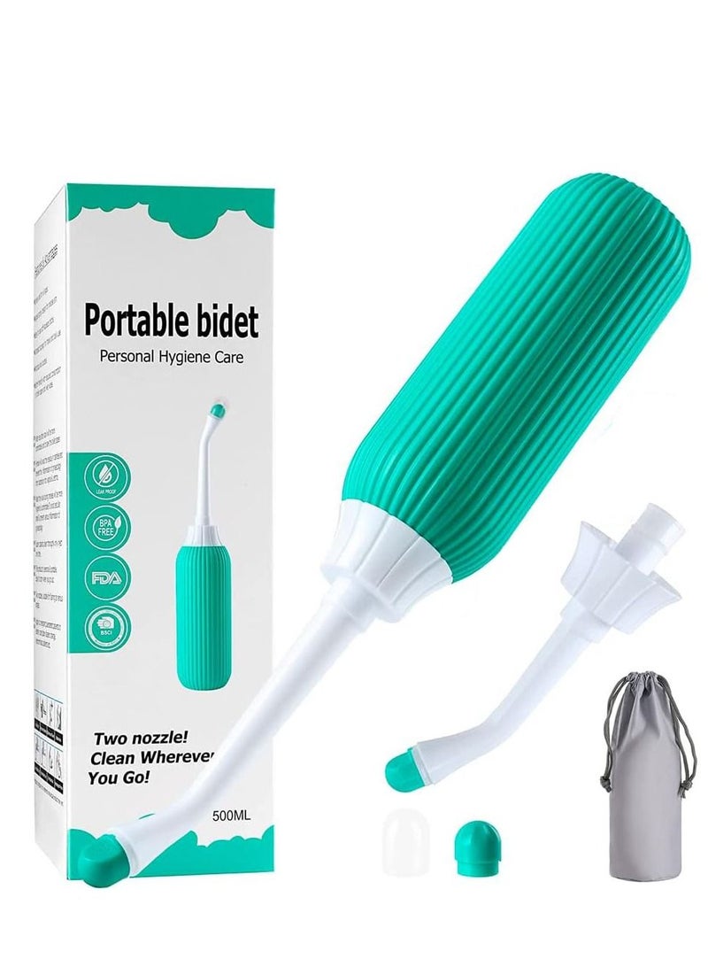 Premium Portable Shattaf Bidet, Portable Bidet, 500ml Portable Bidet with Retractable Nozzle, Postpartum Care, Travel shattaf, peri bottle - Image 1