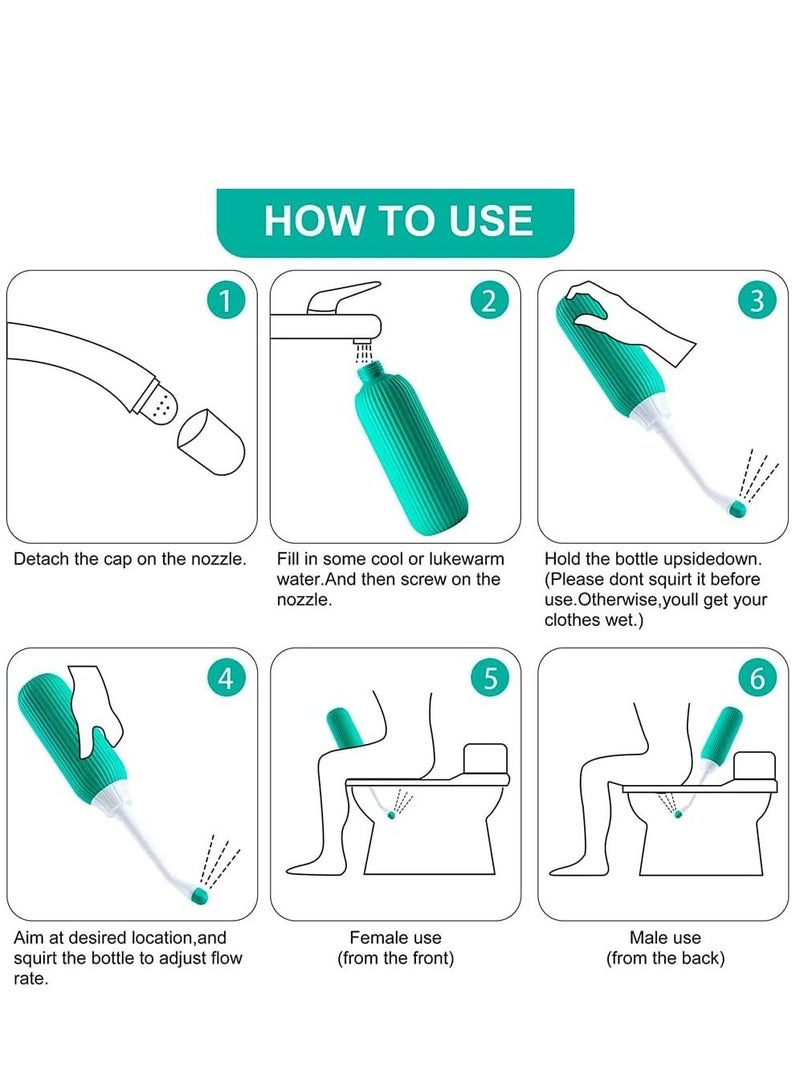 Premium Portable Shattaf Bidet, Portable Bidet, 500ml Portable Bidet with Retractable Nozzle, Postpartum Care, Travel shattaf, peri bottle - Image 5