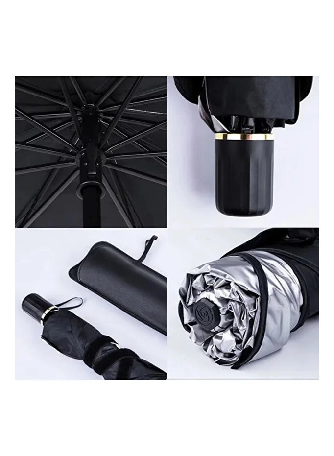 Car Umbrella Car Shade Sun Car Sunshade Foldable, Car Front Windshield Umbrella, Foldable Automotive Windshield Shade for Car Front Window Blocks UV Rays Heat Keep Cool - Image 5