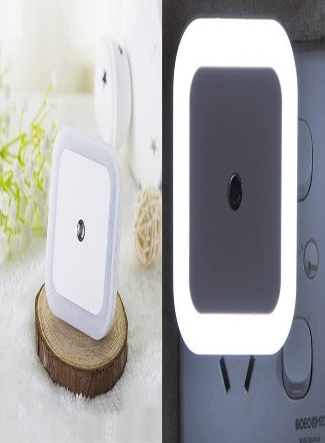 Revwd Night Lamp Sensor Led Light with Plug Type, 0.5w Plug in Automatic Smart Sensor, Night Lamp for Bedroom Gift Office Living Room Pack of 1 (Night Lamp - White) - Image 4