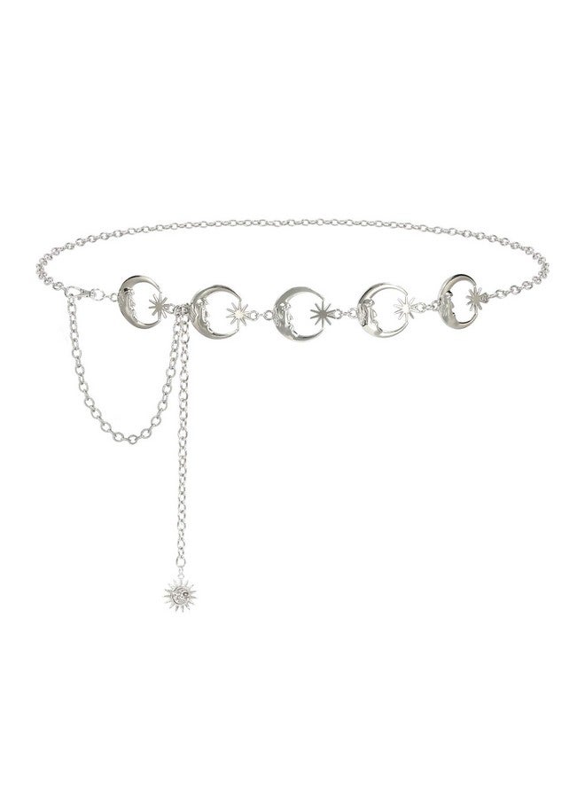 Suosdey Metal Chain Belt Women Belly Waist Chain Fashion Body Link Belts - Image 1