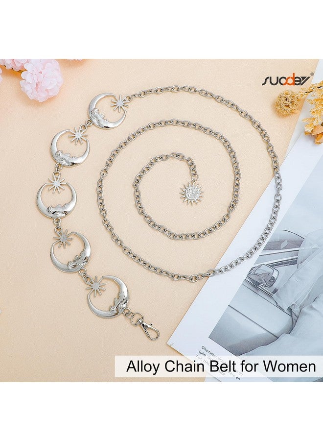 Suosdey Metal Chain Belt Women Belly Waist Chain Fashion Body Link Belts - Image 2