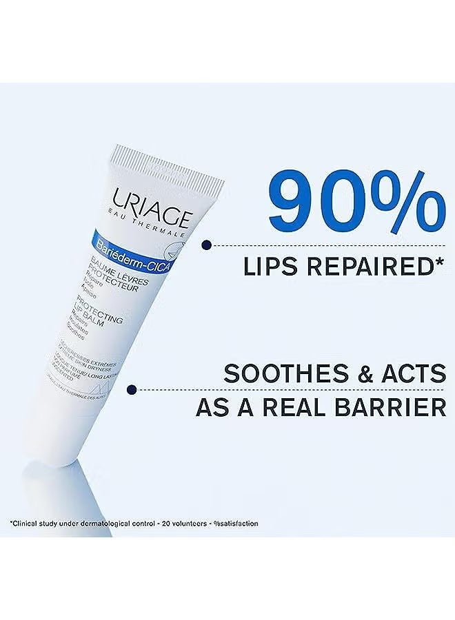 Uriage Bariéderm Cica Protecting Lip Balm with Glycerin - Instantly Repairs, Protects and Soothes Very Dry, Chapped and Damaged Lips. Fragrance-Free 15ML - Image 3