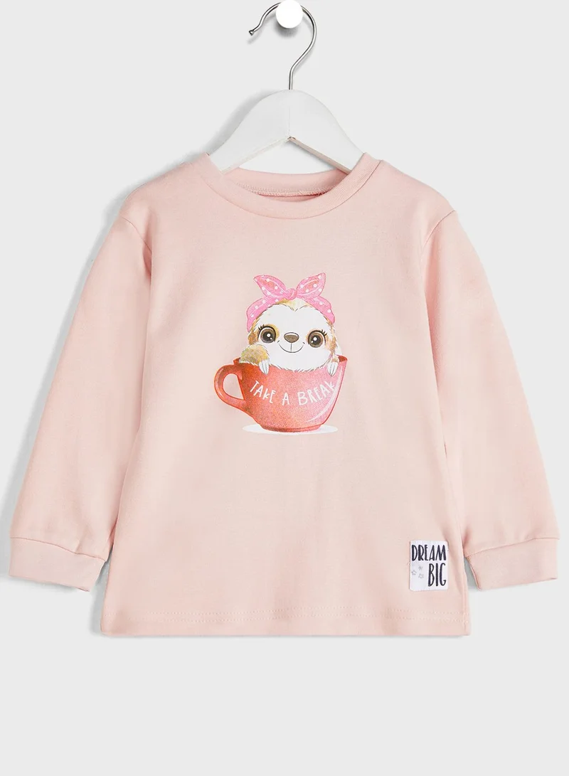 Babybol Infant Sloth Print Pyjama Set
