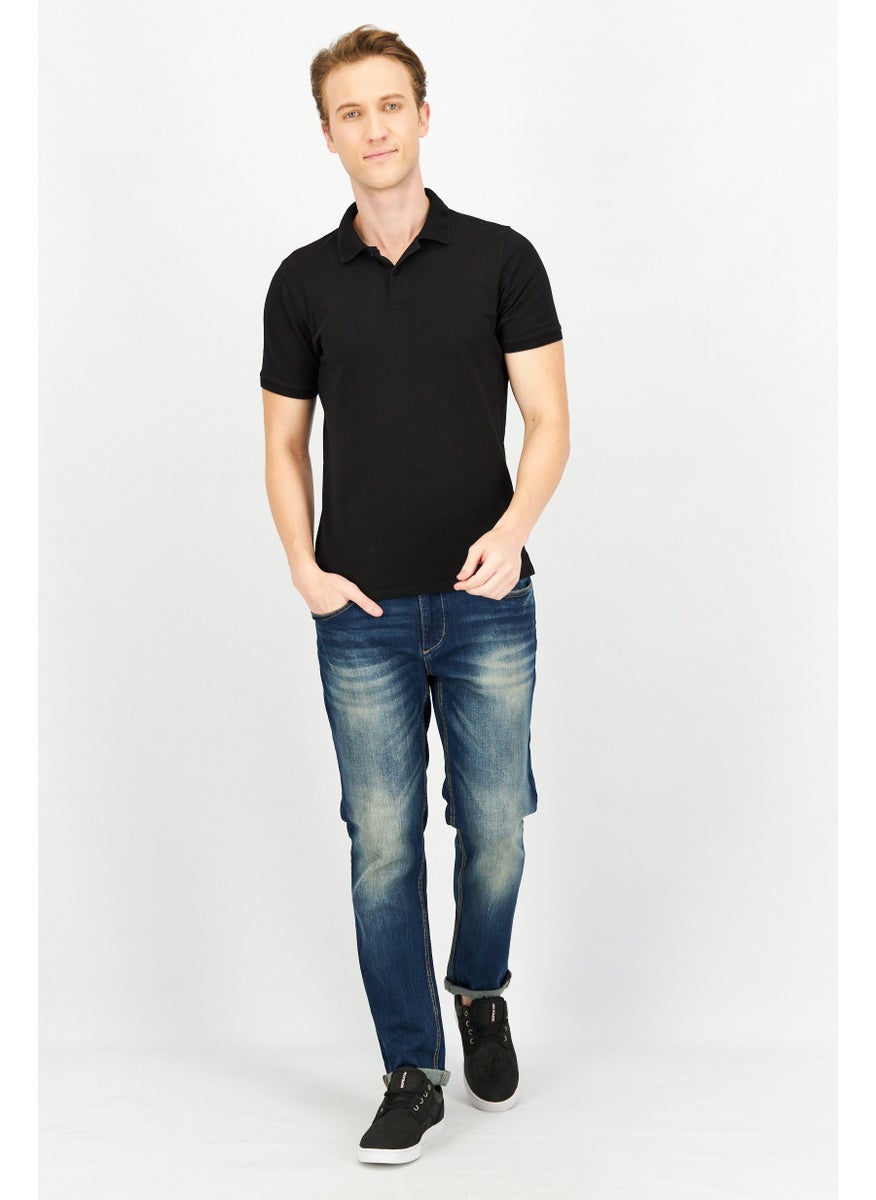 Sorbino Men Regular Fit Washed Stretchable Jeans, Blue  - Image 3